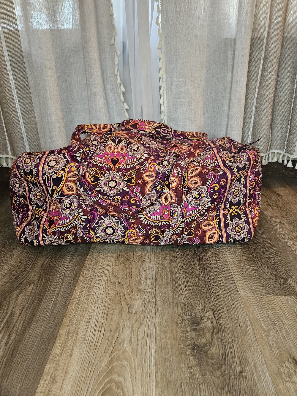 Vera Bradley XL Duffle Bag Retired Safari Sunset Pink & Purple